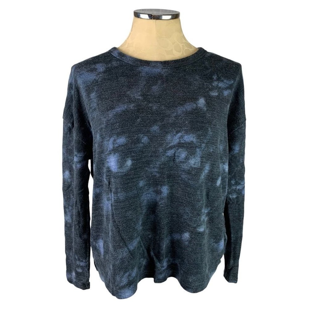 Medium Old‎ Navy Blue Women's Bleach Out Comfy Pullover Sweatshirt